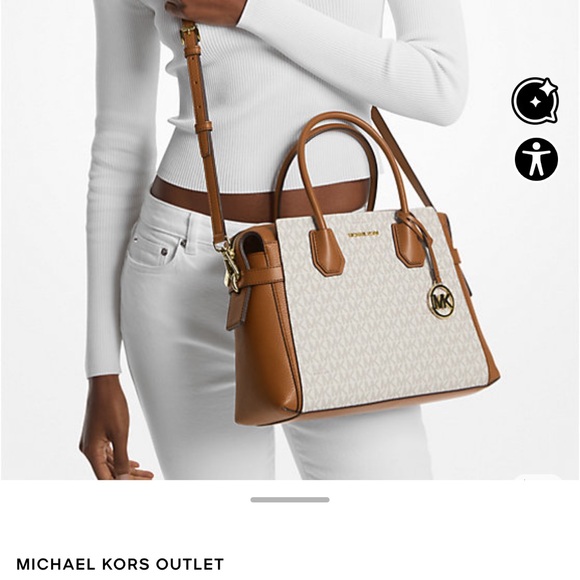 Michael Kors Tan and Cream Satchel - Picture 1 of 5